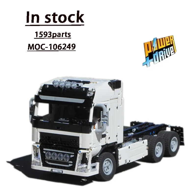 MOC-106249 Cargo Transport FH16 750 Truck Building Blocks Model 1593 Parts Children\'s Birthday Building Blocks Toy Gifts