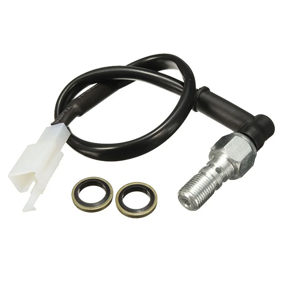 

M10 x 1,25 мм мотоциклетный Гидравлический тормозной датчик давления задсветильник переключатель полых болтов аксессуары Гидравлический Тормозной переключатель