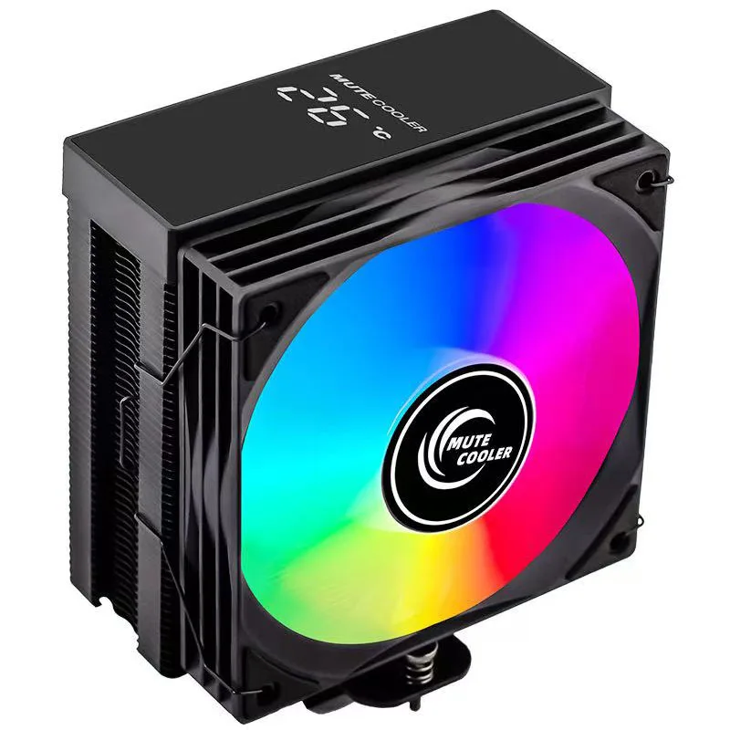 

Radiator Tower Temperature Display Lga Aio Argb Lga 1700 Air Cooler Fan Heatsinks Logo Pc Processor CPU Cooler