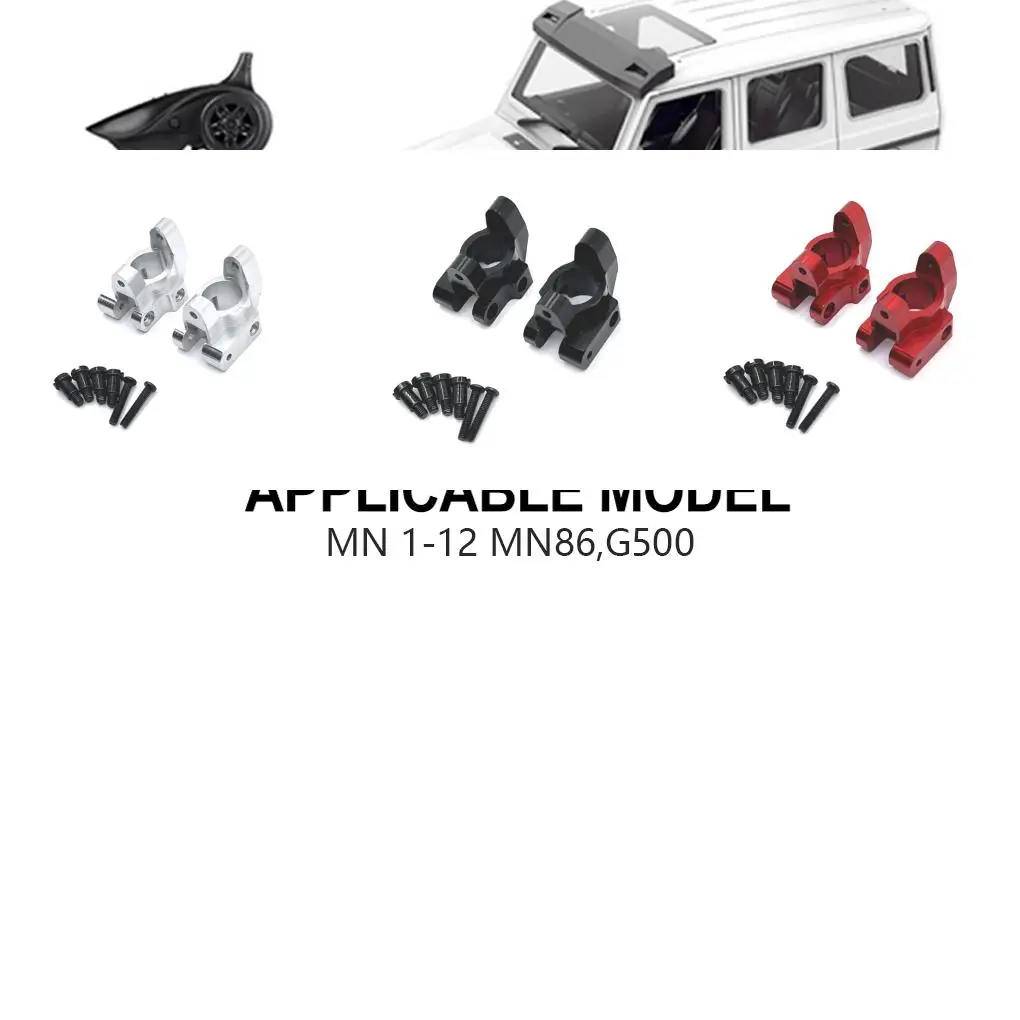 Mozzi in lega di alluminio 1/12 C Parte di aggiornamento RC Pesi pesanti Blocchi girevoli per MN MN128 MN86 G500 Parte di auto RC Accessori auto RC