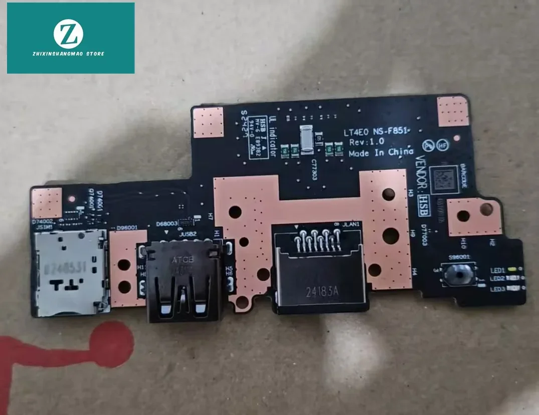 

FOR LENOVO Thinkpad L14 USB WLAN ETHERNET POWER BUTTON BOARD NS-F851