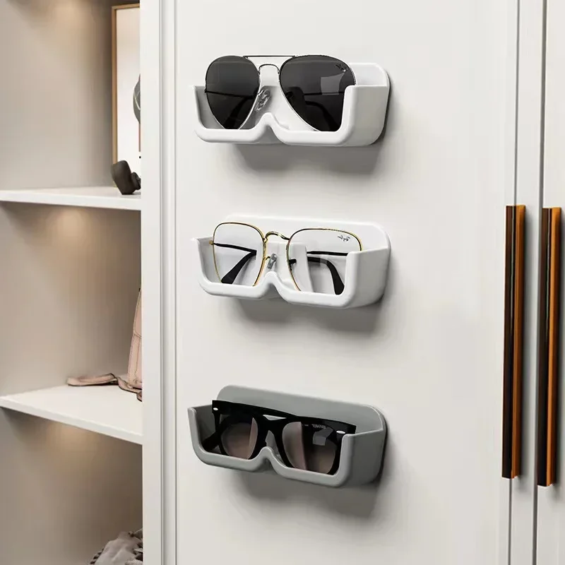 Wall-mounted Eyeglasses Organizer Home Bathroom Bedside Put Sunglasses Rack Sunglasses Collection Box