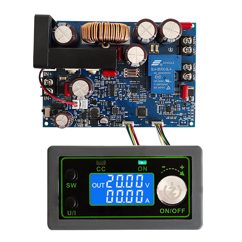 DC 0-100V 20A 1000W LED Digital DC Step-Down Voltmeter Buck Constant Voltage Current MPPT Solar Energy Battery Power Supply