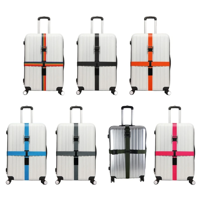 Practical Luggage Suitcase Straps Unisex Adjustable Suitcase Belts with Buckle