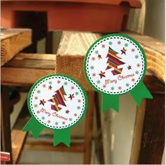 100pcs/lot Dia: 2.7cm New Christmas Seal sticker Gift Stickers Christmas gift packing sticker (SS-6163)