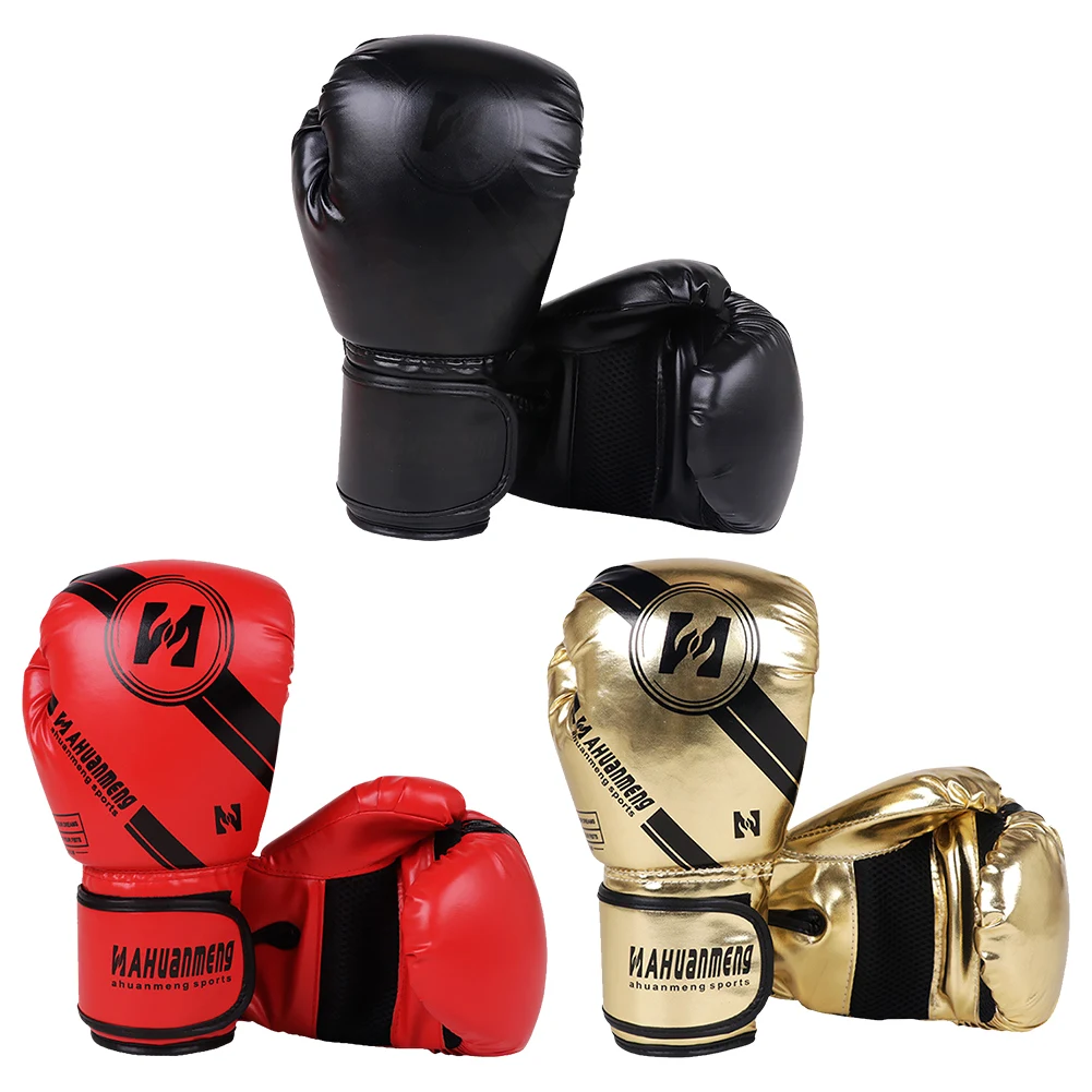 Boxing Gloves Boxing Training Gloves Breathable Training Sparring Gloves PU Leather Adjustable Punch Mitts for Kids Adults