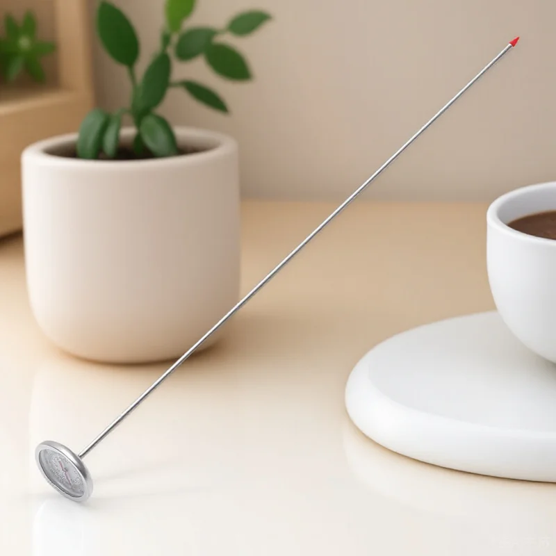 

1Pcs Soil Thermometer Extended Stainless Steel Probe Professional Gardening Tool Temperature Compost Thermometer