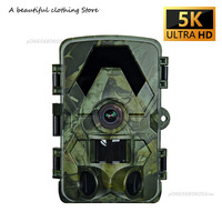 New Outdoor Infrared Trail Wildlife Tracker Camera 5K 60MP IP66 Waterproof Day And Night Monitoring  Hunting Game Camera