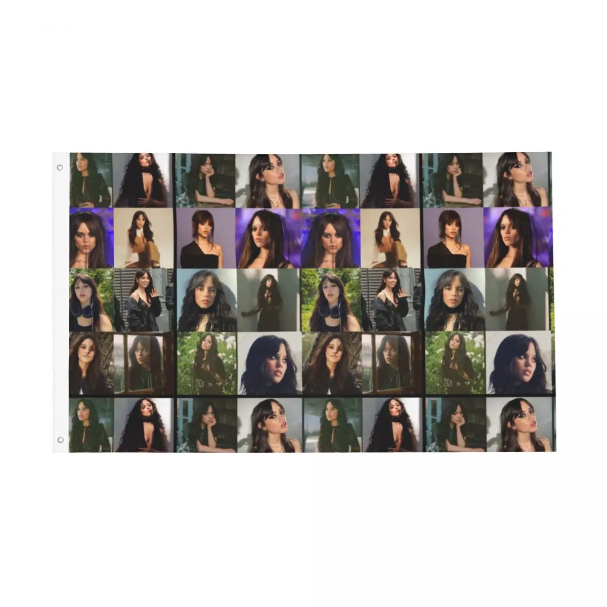 

Jenna Ortega Collage Flags Double Sided Indoor Outdoor Banner Polyester Home Room Dorm Wall Decor 3x5 FT