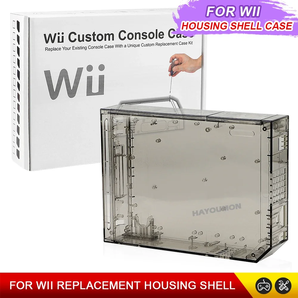 Retail Pack Full Set Housing Shell Replacement Cover Complete Repair Case With Full Buttons For Wii Gaming Console Accessories