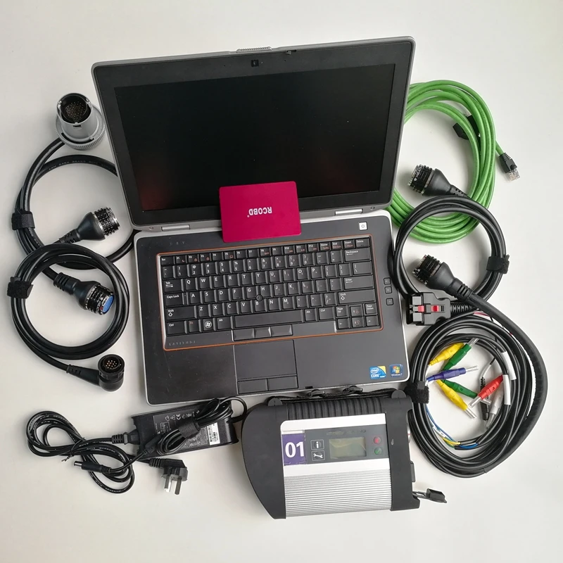 Mb Star C4 SD 4 Auto Diagnosis Tool Multiplexer Interface Cables For Car Truck Bus Latest Software Laptop E6420 I5 8G