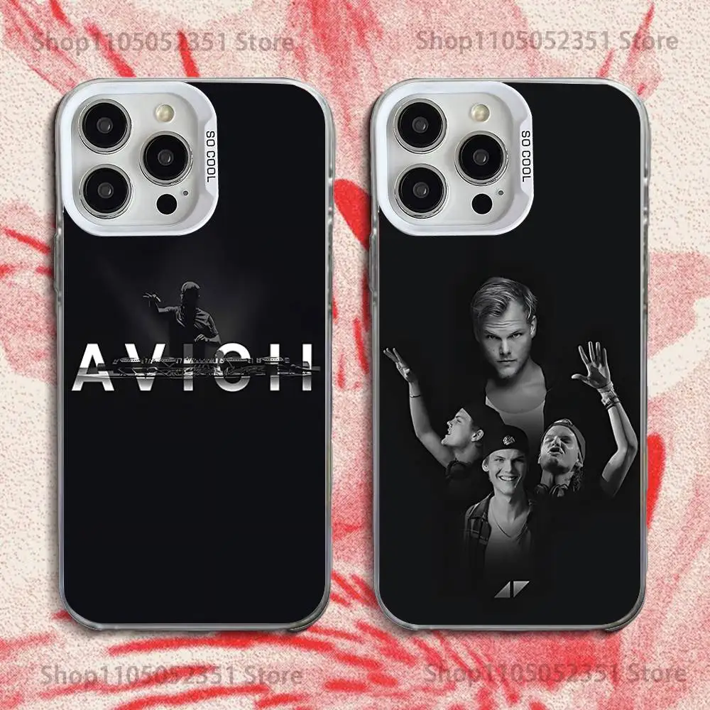 

DJ A-Avicii Tim Bergling Phone Case For iPhone 16,15,14,13,12,11,Pro,XS,Max,Plus,Mini,SE White Candy Matte Shockproof Cover
