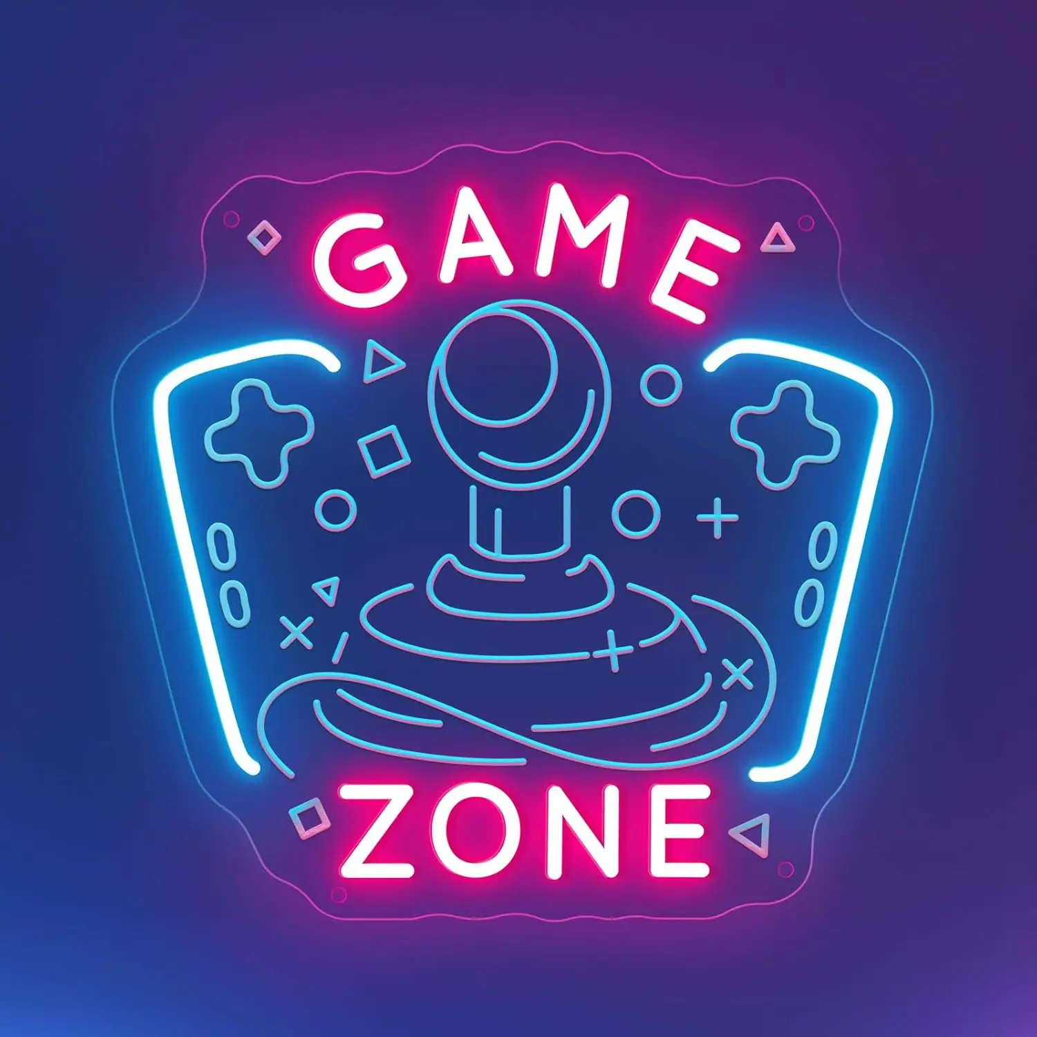 

Игровая зона, неоновая вывеска, USB светодиодная лампа с регулируемой яркостью для бара, гаража, игровой комнаты, спальни, украшение personnalisé, подарки, ночник