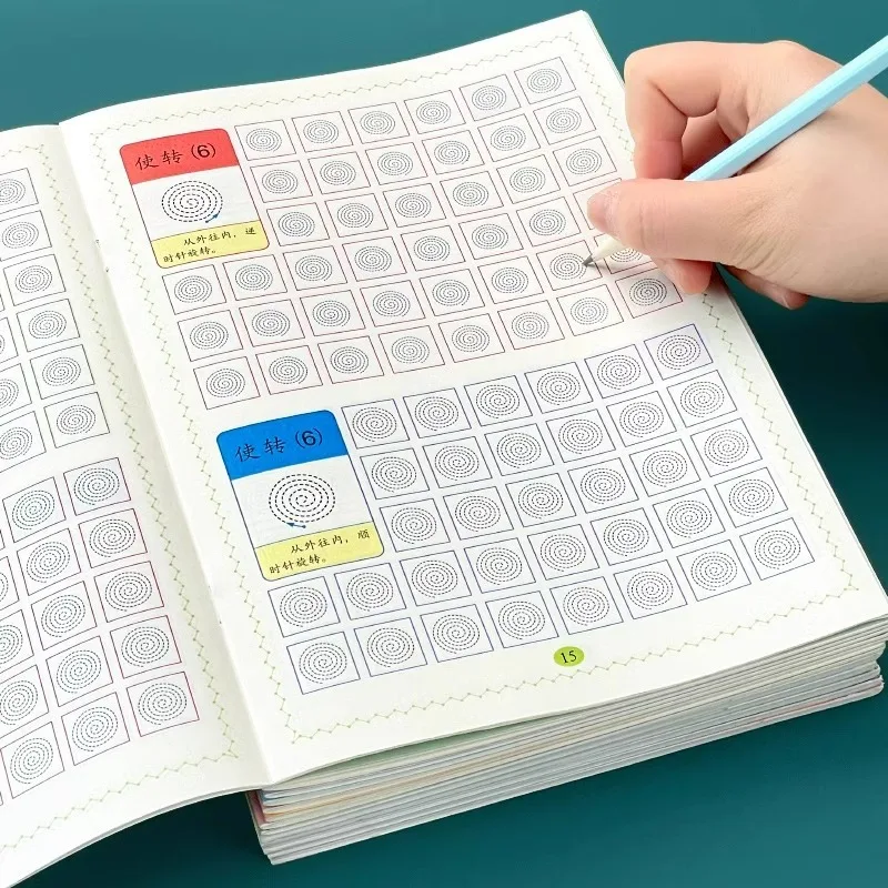 Pen Control Training, Calligraphy Practice for Kindergarten Beginners, Complete Set of Preschool Transition Textbooks