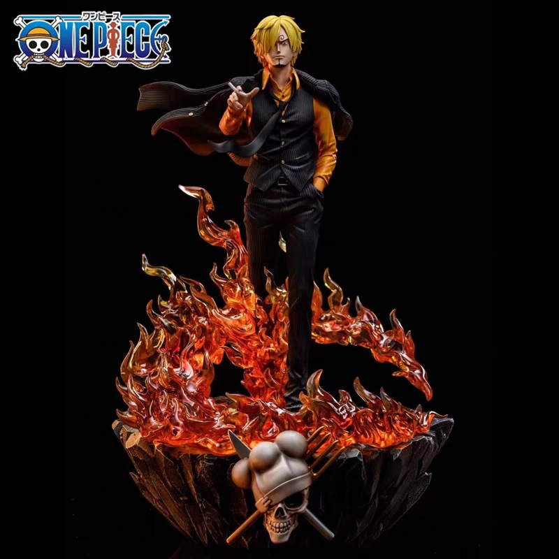 Eendelig Bloed Vinsmoke Sanji Action Figure Anime Collectie Beeldje 40Cm Pvc Model Standbeeld Pop Kinderen Speelgoed Cadeau Decoratie