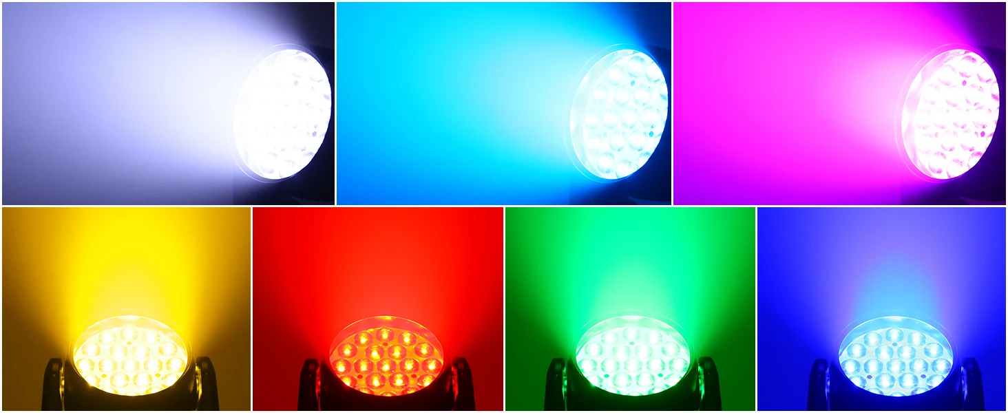 Yiflamefly 19x15W RGBW LED Beam Wash Zoom Moving Head Lights Hochwertige professionelle Bühnenbeleuchtung für DJ Disco Party KTV Bar – Detail 5