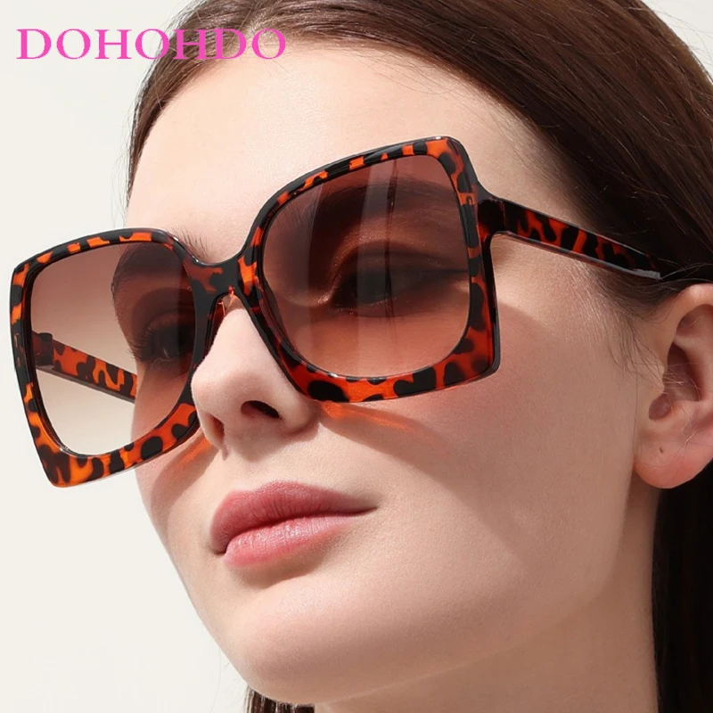 

Luxury Brand Design Oversize Square Sunglasses Women Vintage Trendy Men Shades Travel Driving Sunglass Ladies UV400 Lentes Mujer