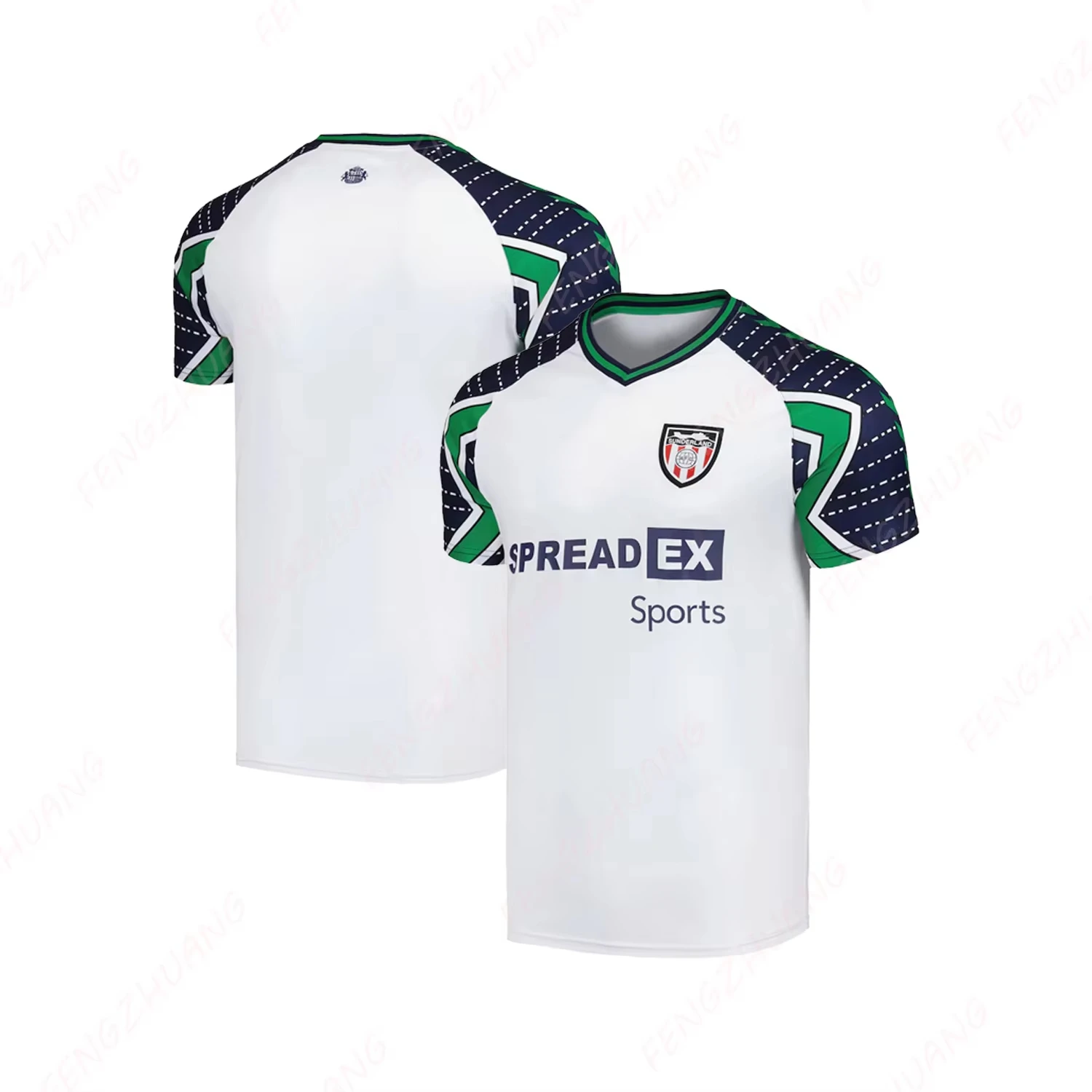

Sunderland Hummel 2024-25 выездной Джерси уличный впитывающий пот быстросохнущий футбольный Джерси летняя классическая повседневная модная свободная футболка