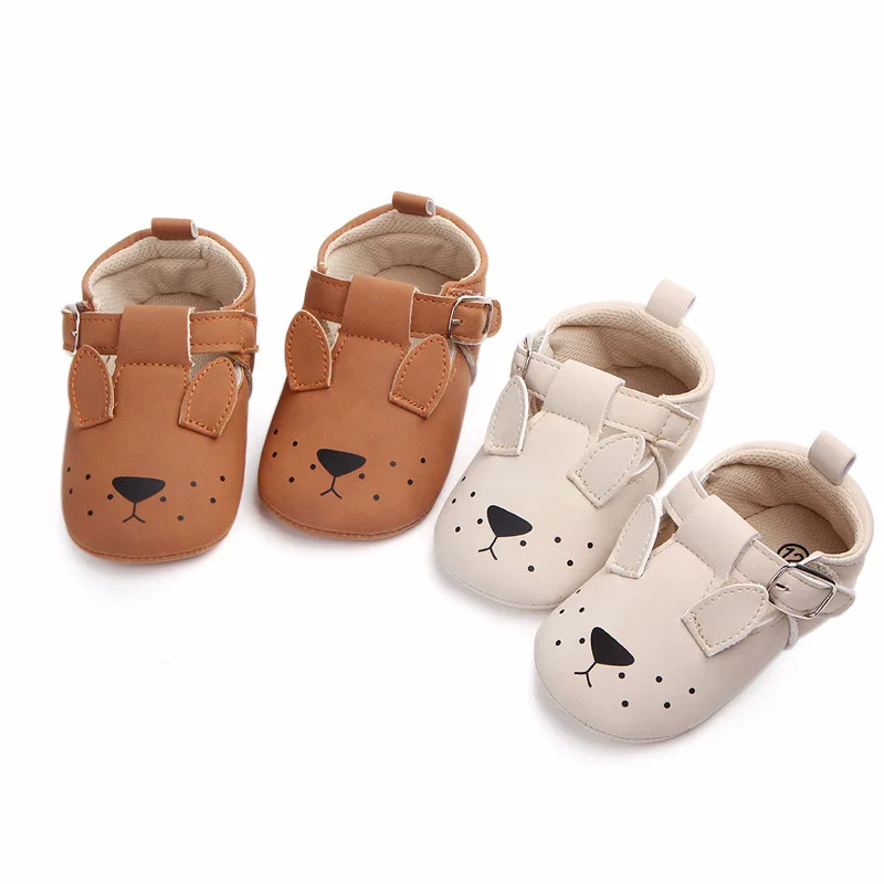 2022 Cute Animal Baby Shoes Boys Girls Soft Leather Moccasins Shoe Spring Infant Prewalkers Toddler Boy Newborn First Walkers