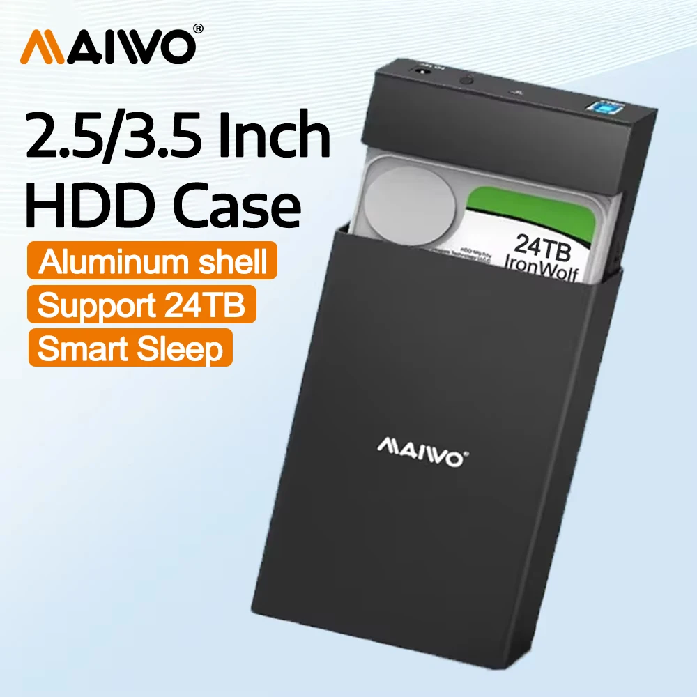 maiwo-外付けハードドライブエンクロージャー-25-35インチ-hdd-ssd対応-usb-30-to-sata-アルミニウム製-ハードドライブドッキングステーション-pc-ノートパソコン用