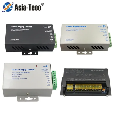 Interruptor de fuente de alimentación de Control de acceso DC 12V 5A AC 110V-240V adaptador de proveedor de fuente de alimentación de entrada para acceso al sistema de videoportero