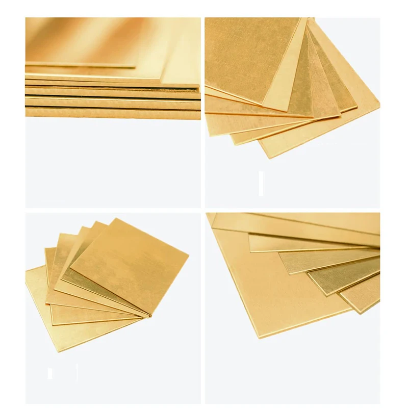 1 Piece of Brass Sheet Metal Cutting CNC Frame Model Mold DIY Thickness 0.1mm 0.5mm 1.5mm 2mm 3mm 4mm 6mm 8mm