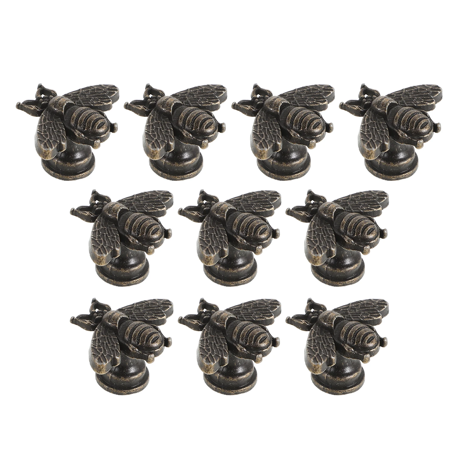 

10Pcs Metal Cabinet Knobs Decorative Bee Shaped Drawer Pulls for Dresser Wardrobe Cabinet Knob Dresser Knobs Wardrobe Handle