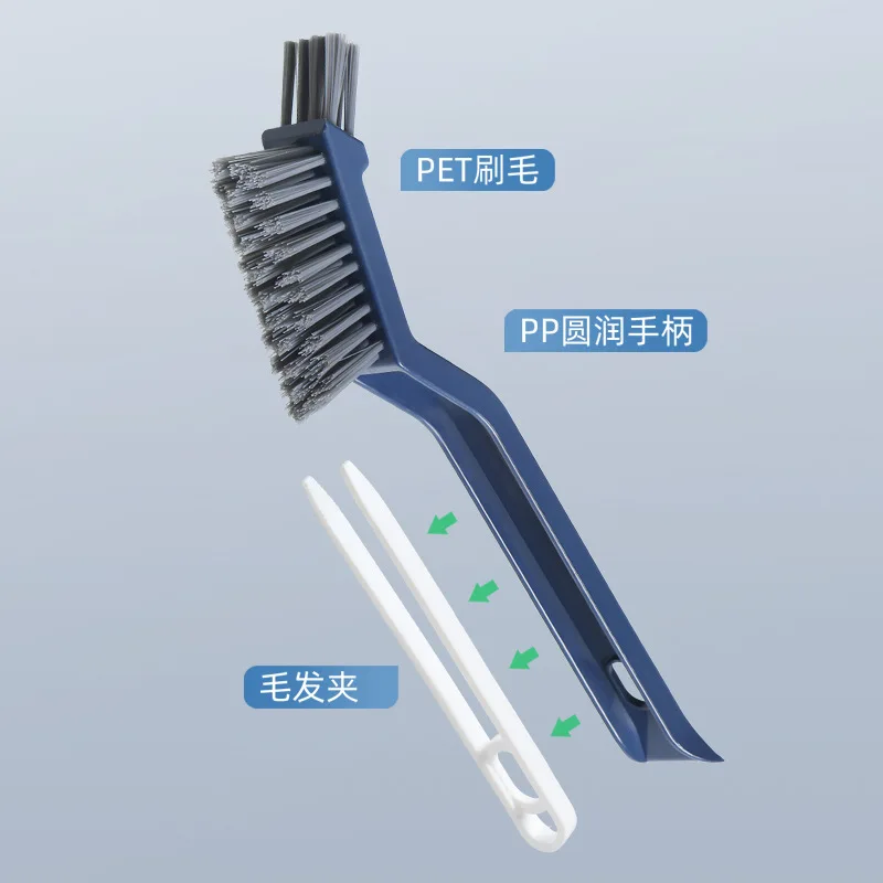 Grout Brush 3 In 1 V Shaped Hard Bristle Plastic Gap Cleaning Brush For Bathroom Tile Toilet Floor Dead Corner Cleaning