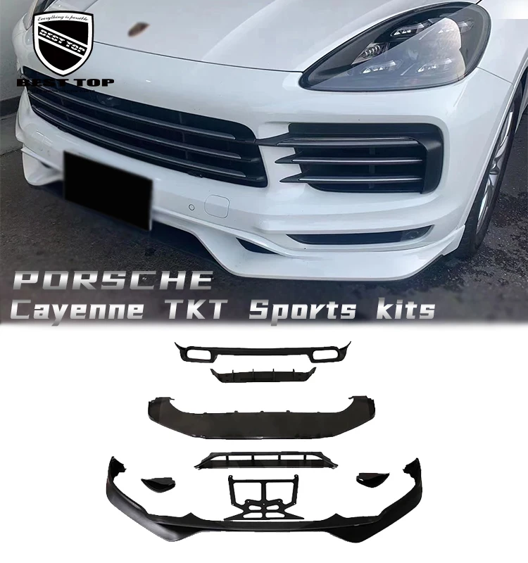 Sports Small Body Kit TKT Kit PP Material Suitable For Cayenne 2011 To 2021 Simple Retrofit Auto Parts Porsche Bodykit