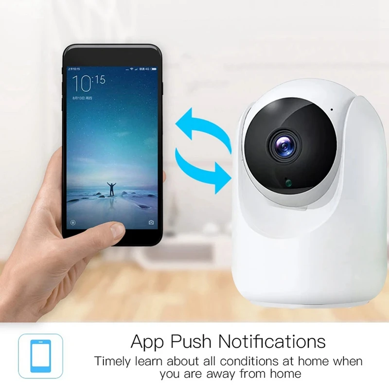 Best-Wifi Camera HD 1080P IP Camera Wireless Security Home Camera Night Vision Auto Tracking For Tuya App US-Plug