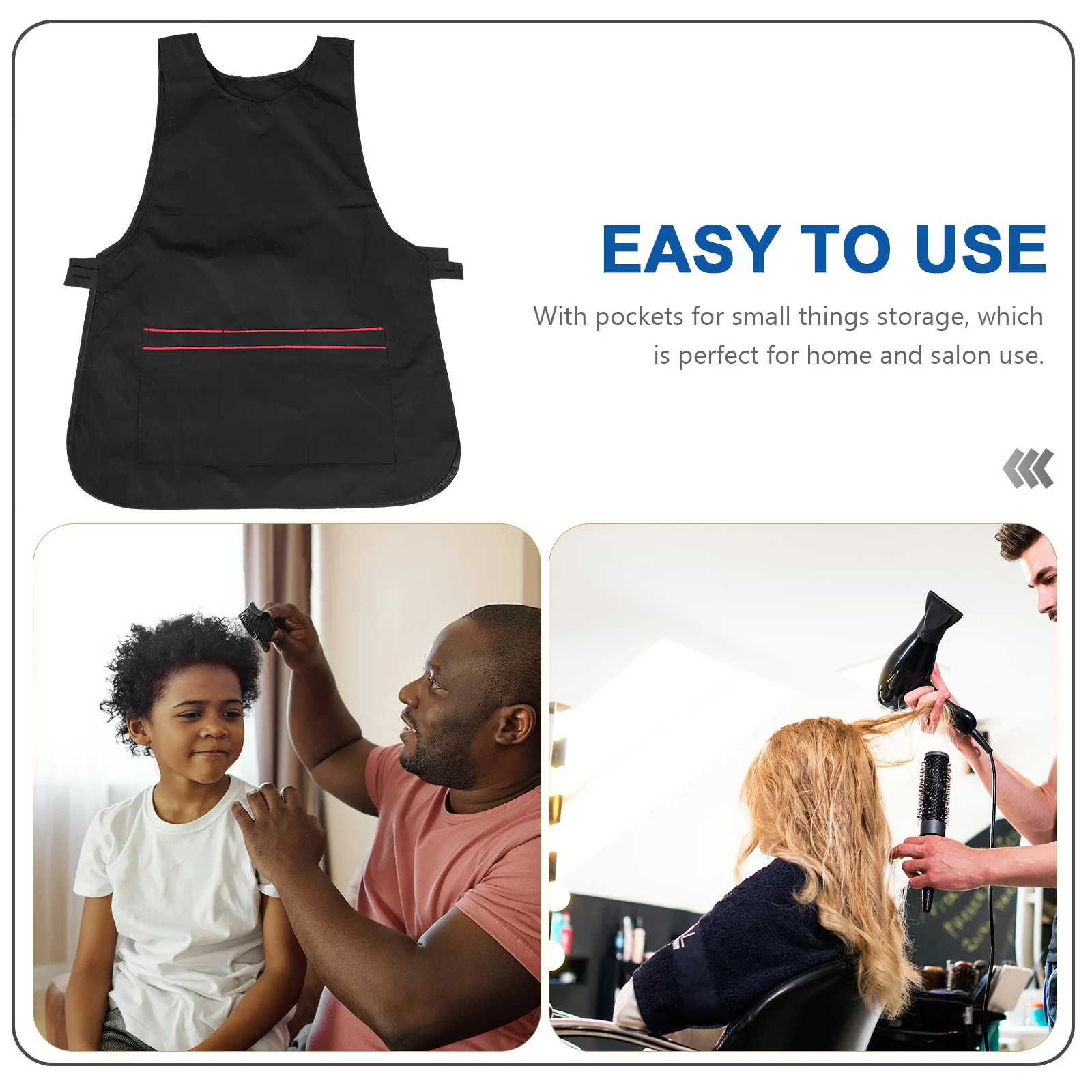 

Beauty Apron Salon Hairstylist Smocks Professional Barber Accessories Protective Waterproof Clothes Vest Cutting Jacket Salon