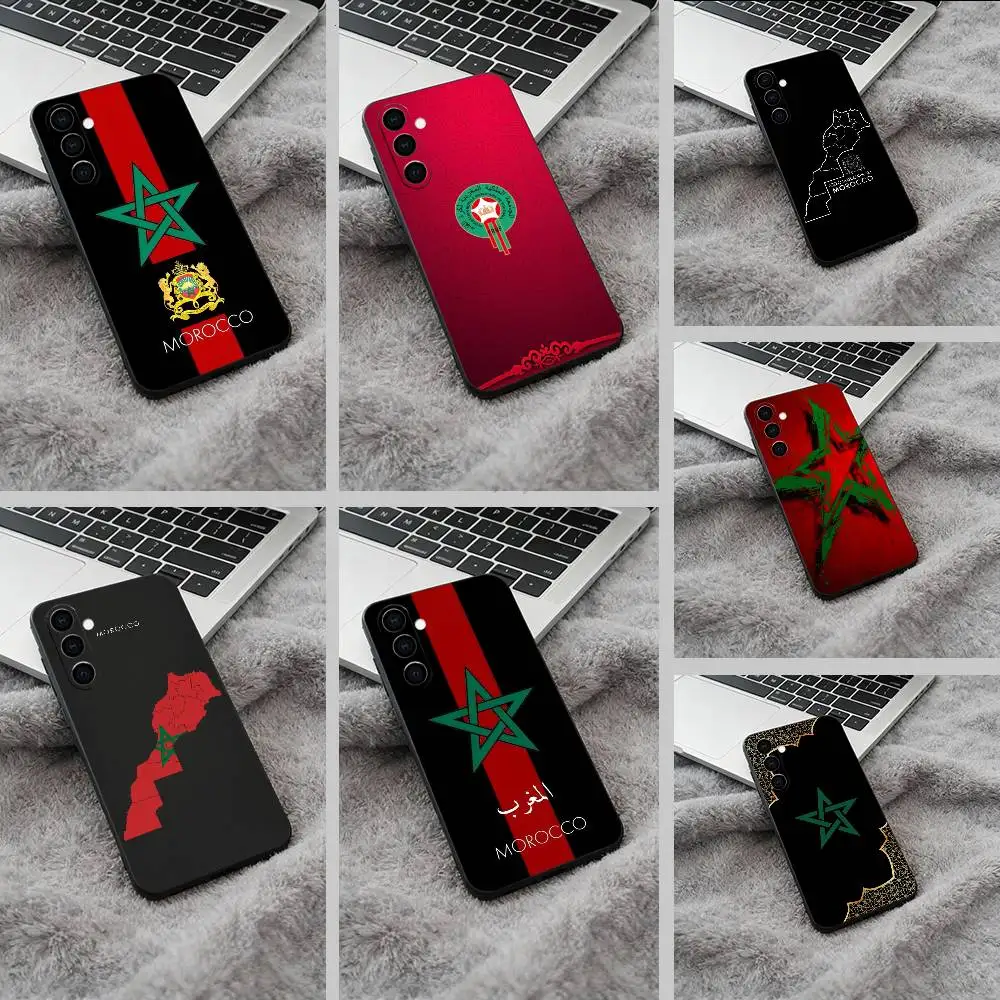 Morocco Flag Black …