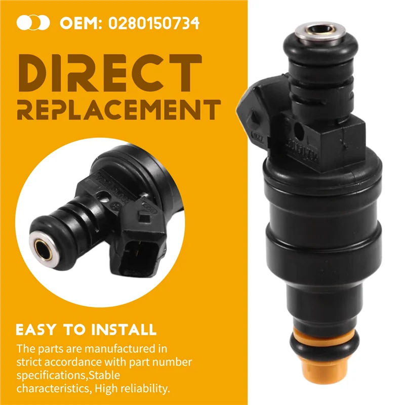 

Classy-4Pcs Fuel Injector Nozzle 0280150734 For Volvo 242 244 245 740 760 780 2.2L 2.3L 2.8L For 405 505