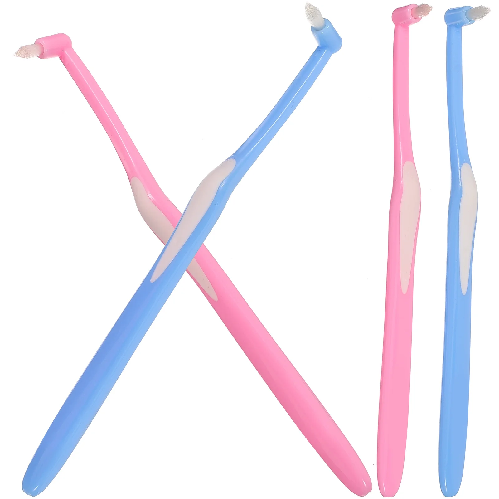 4 Pcs Toothbrush Wear-resistant Tapered Toothbrushes Interspace Daily Bristles Compact