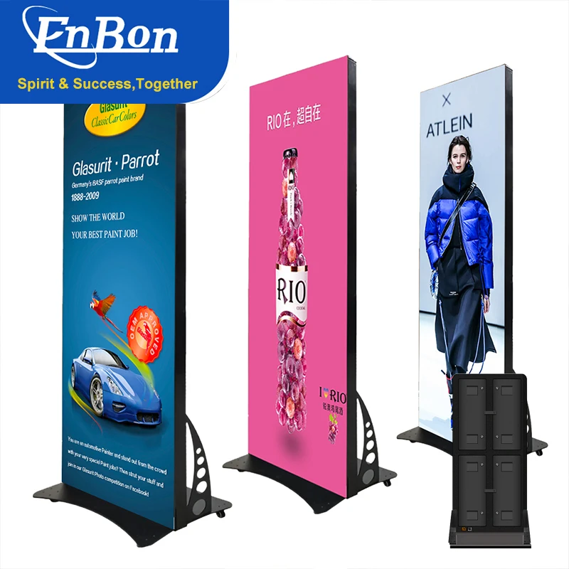 55 65 Inch P2.5 P3 P3.91mm Kiosk Lcd Totem Display Touch Screen Floor Standing Digital Signage Advertising Display