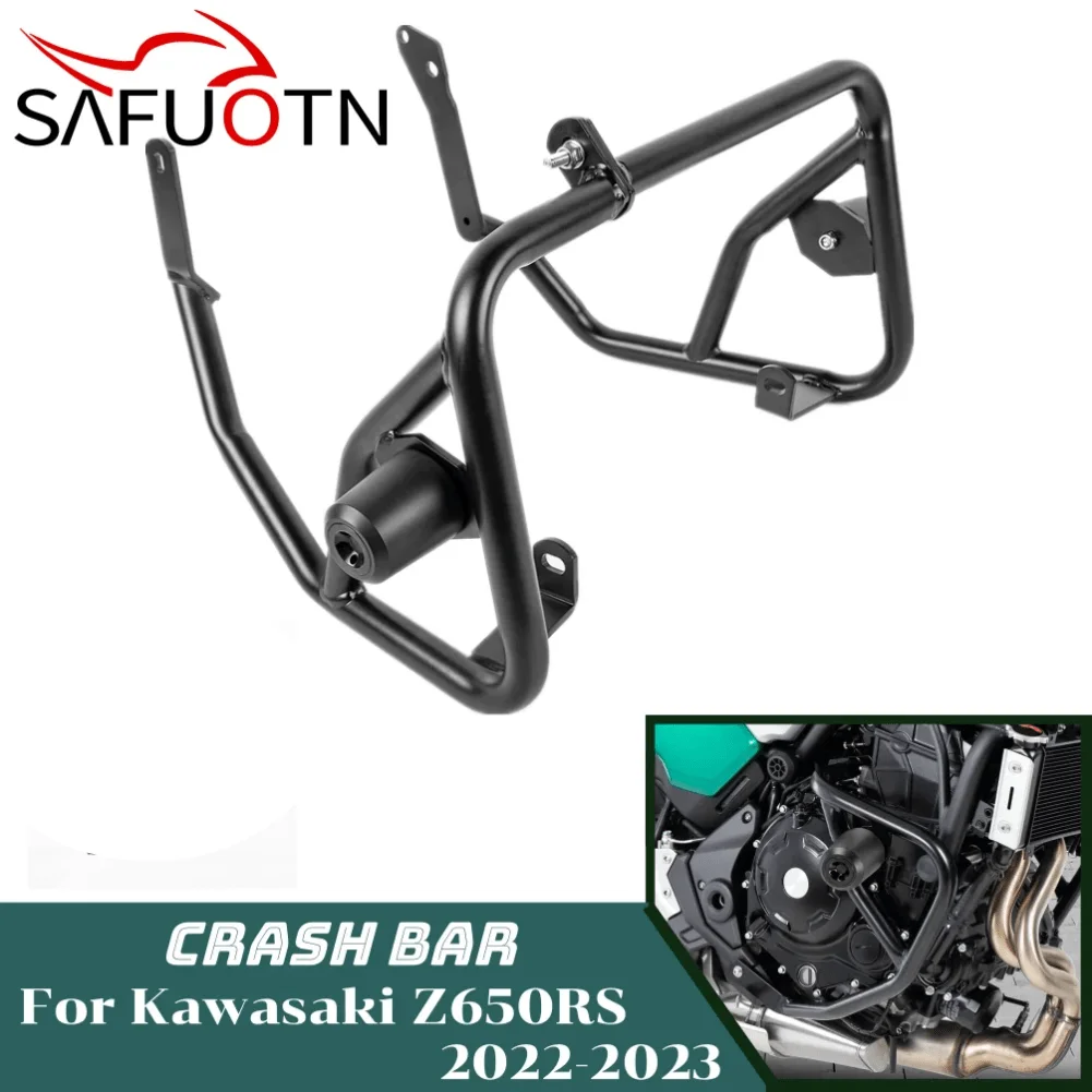 

For Kawasaki Z650RS 2021-2024 2023 Engine Guard Highway Crash Bar Motorcycle Frame Protection Bumper Z 650 Z650 RS Accessories