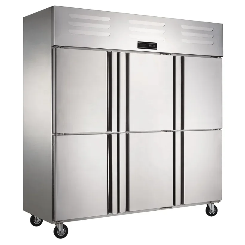 

Six Door Upright Freezer Vertical Industrial Fridge Commercial Refrigerator