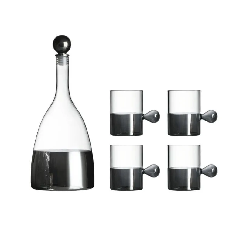 

Set of explosion-proof light luxury kettle integrated water cup glass set of tea set tea table hotel tabletop
