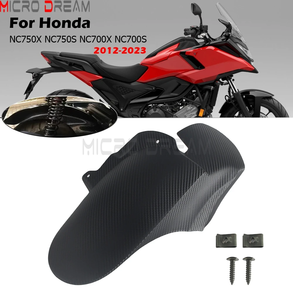 

Motorcycle Mudguard Splash Guard Cover For Honda NC750X NC750S NC700X NC700S NC700 750 S/X 2012-2023 Rear Extender Hugger Fender