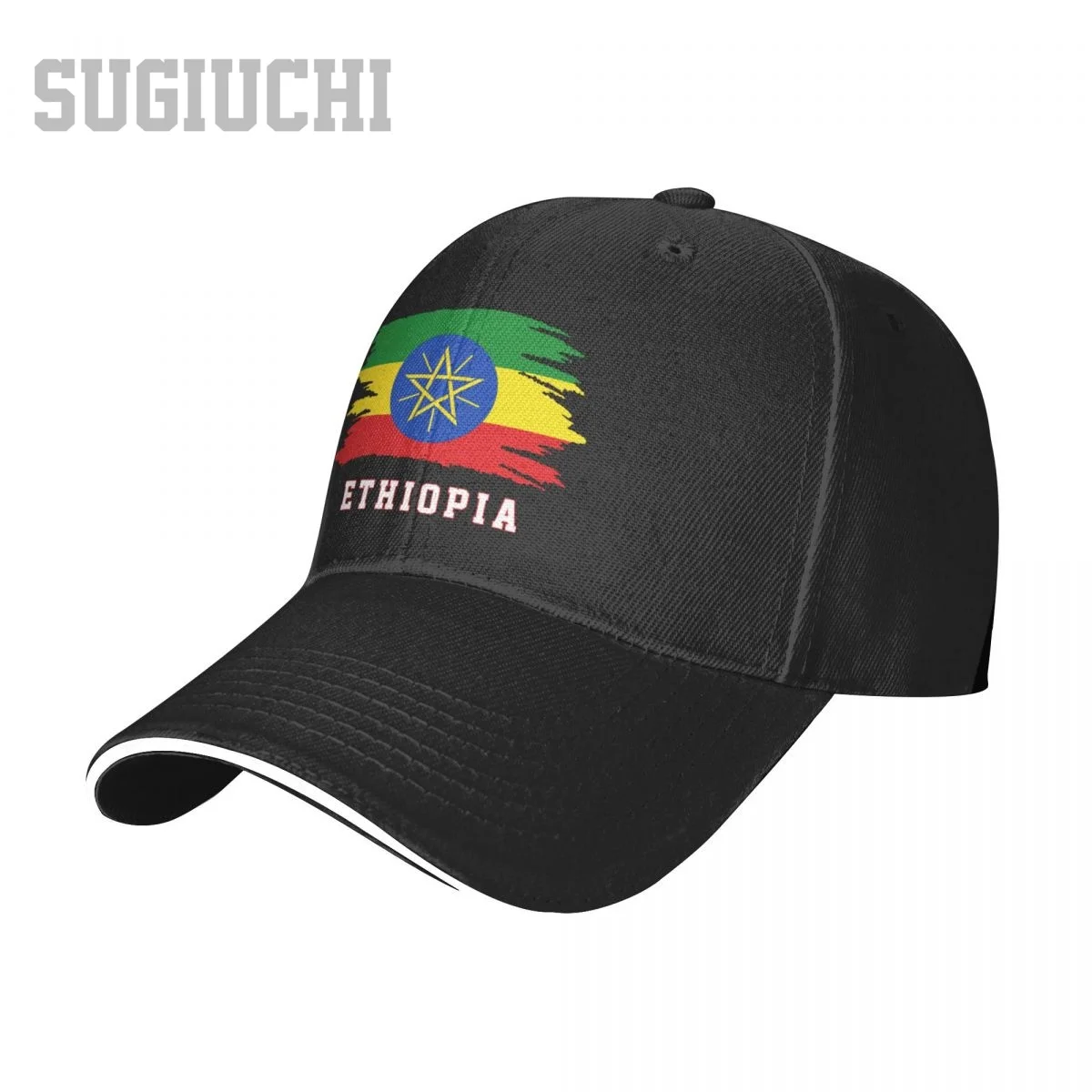 Unisex Sandwich Ethiopia Flag Ethiopians Baseball Cap Men Women Hip Hop Caps Snapback Golf Hat Fishing
