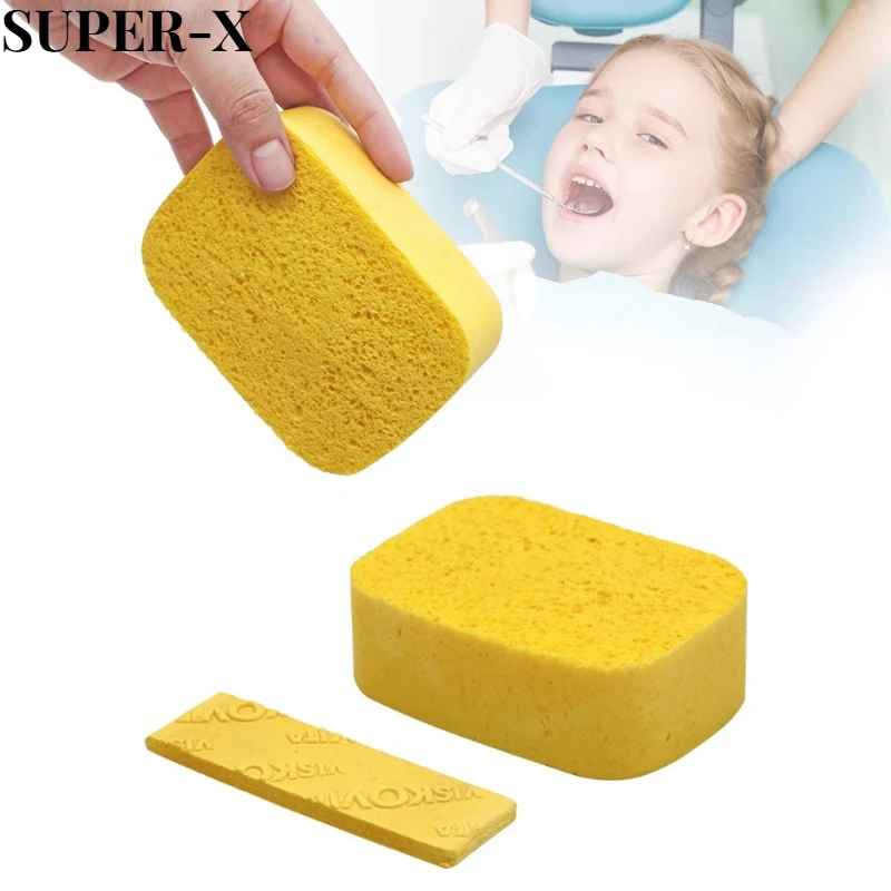 

2PCS Dental Lab Porcelain Water-Absorbing PVA Sponge Absorbent Degreased Cotton Roll for Applying Porcelain Dental Consumables