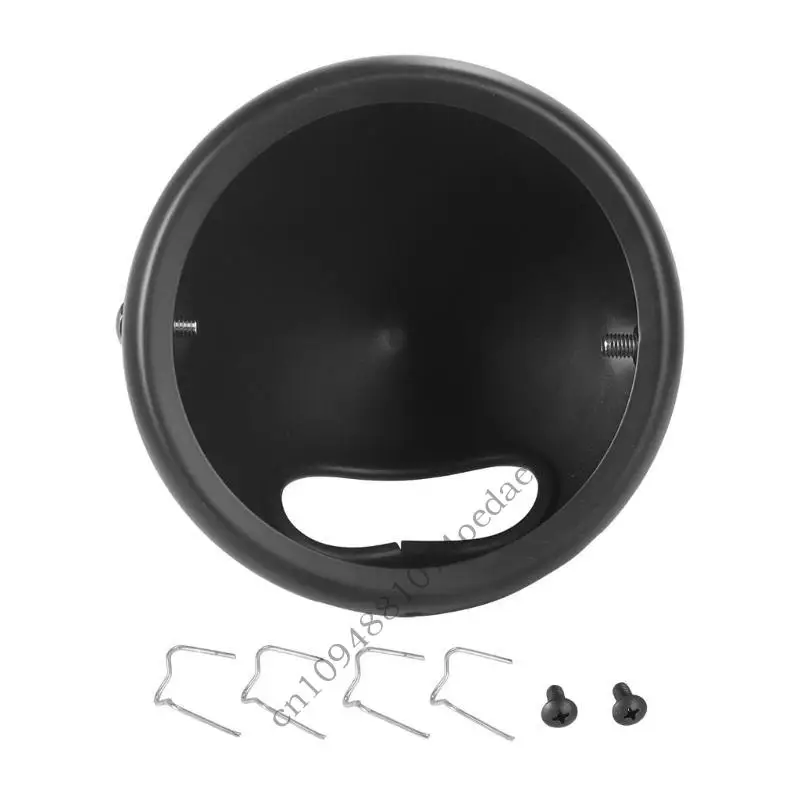 

0XXC Easy installs Motorcycle Light Cover 5.75 Inch Retro Aluminum Shell Replacement Bike Modification Part for Bike