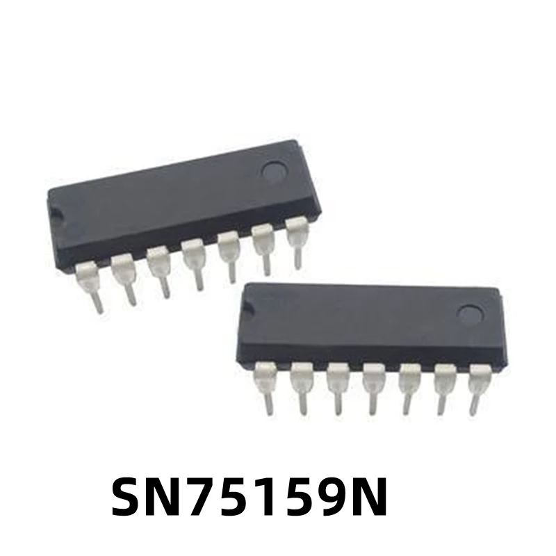 1 buah SN75159N 75159 DIP14 asli Spot tiga negara Output Dual-way strip diferensial Driver IC