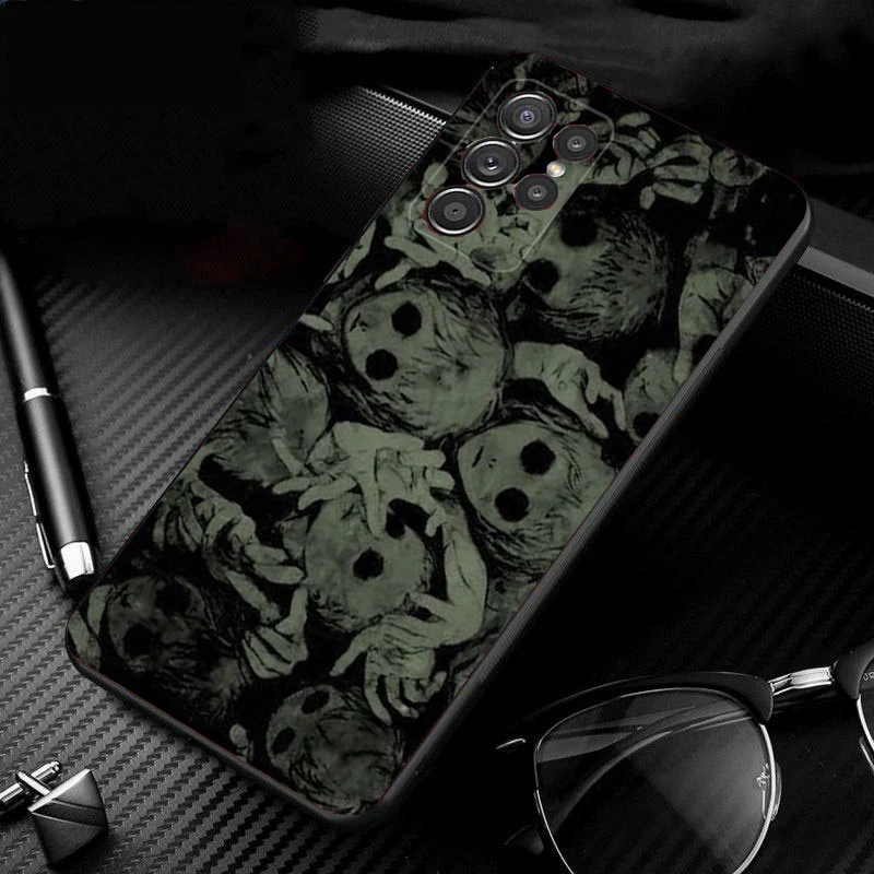 

Phone Case For Samsung Galaxy S25 S24 S23 S22 S21 Ultra S24 S23 S22 S21 S25 Plus S24 S20 FE Horror Anime Girl