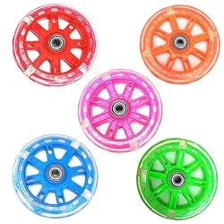 High Quality Kids LED Scooter Wheels 110mm Diameter Flashing Lights Long Lasting Bearings For Stunt Push