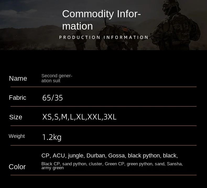 2026 Tactical Camo ACU Uniform Men 2Pcs Set Durable Wear-Resistant Training Security Duty Uniforms