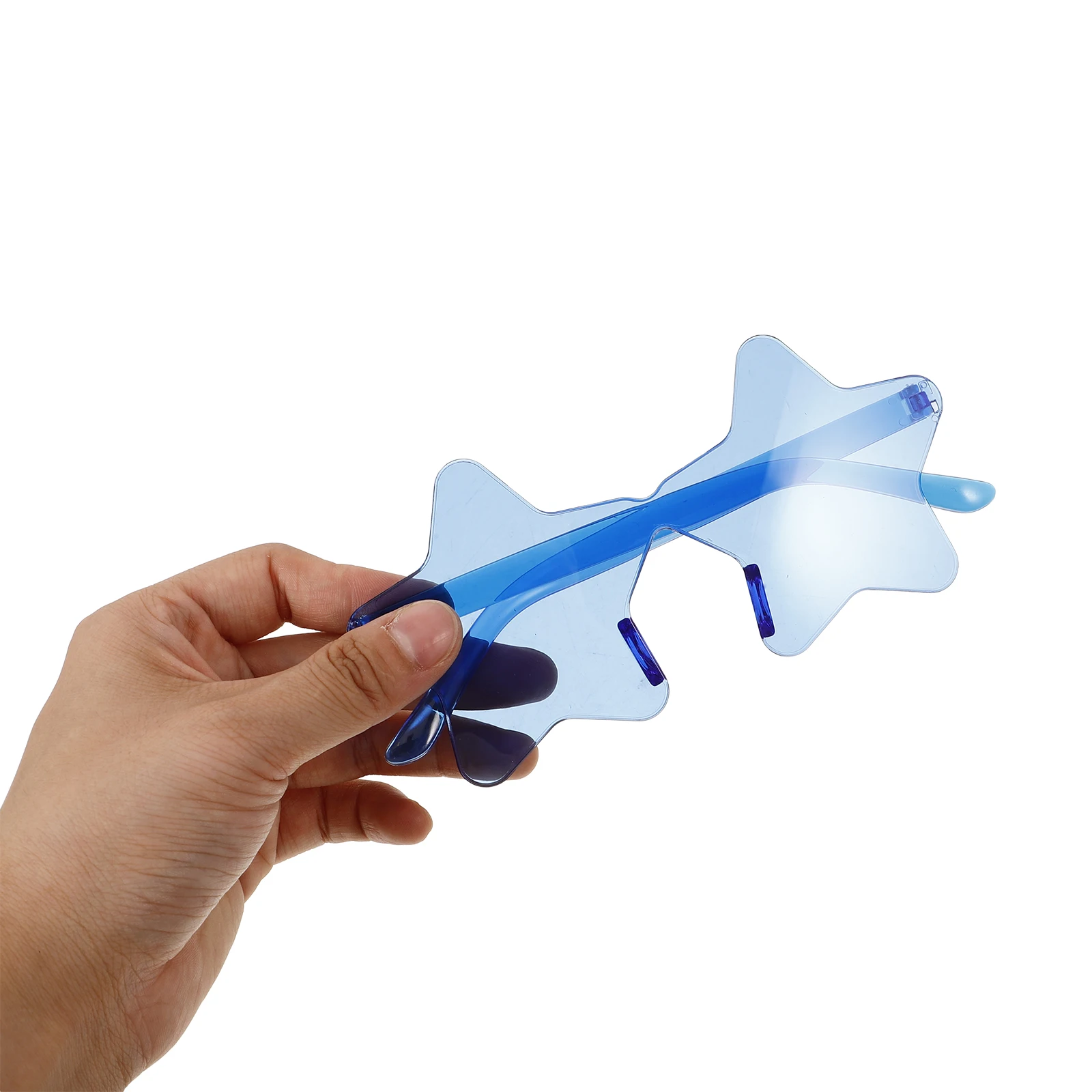 

Star Shaped Sunglasses Stylish Frameless Eyewear Festival Accessories for Men Women Party Cool Fun Teen Adult Glasses