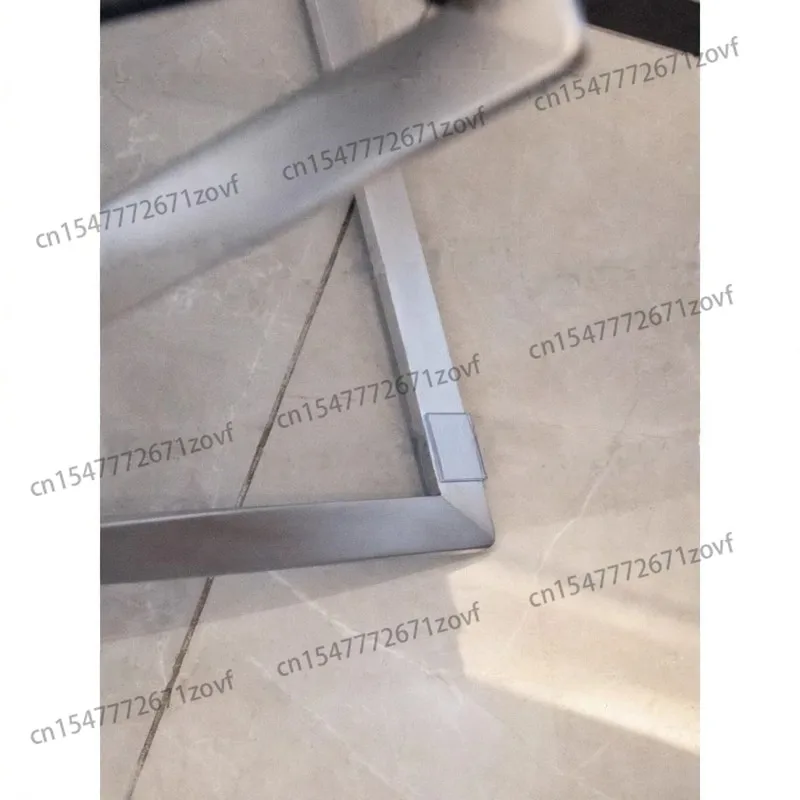 PK91 folding stool stainless steel light luxury horse stool folding chair balcony leather stackable