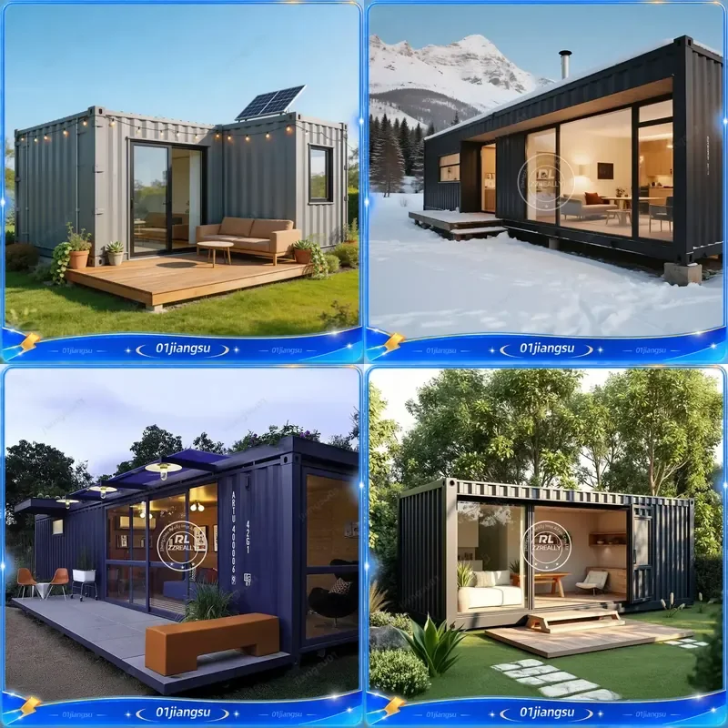 20ft 40ft Expandable Container House Prefab Tiny Home Mobile Prefabricated Living Unit with Full Bathroom 2 3 Bedrooms for