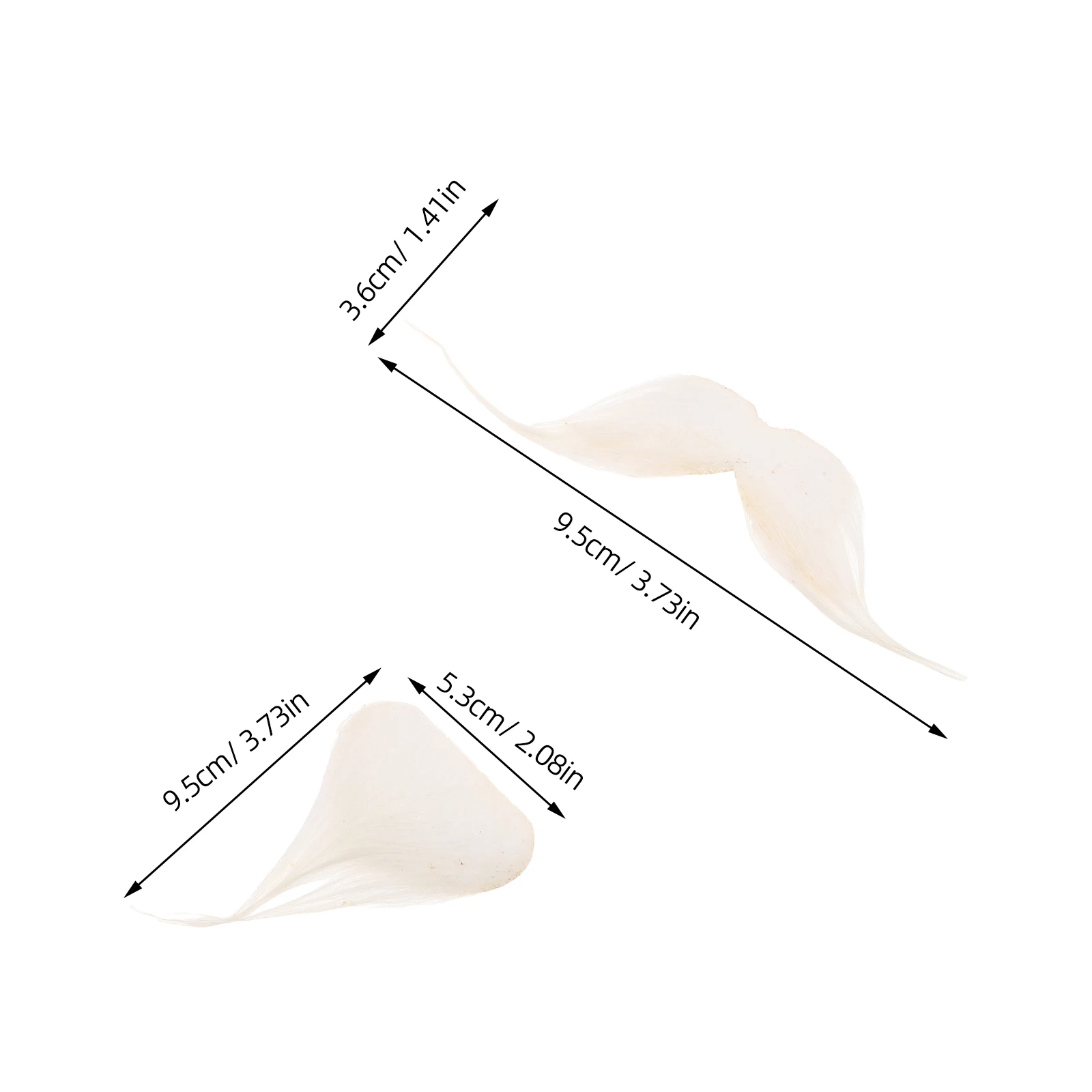 ชุดเคราและหนวดปลอมสีขาว 2 ชุด สำหรับแต่งกายคุณปู่ งานปาร์ตี้ การแสดง พร็อพชายชรา งานเทศกาลแฟนซี